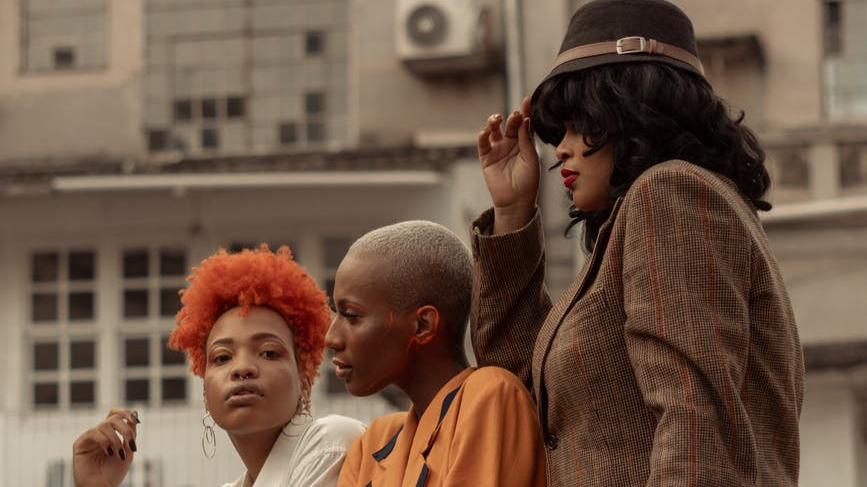 woman wearing brown cardigan