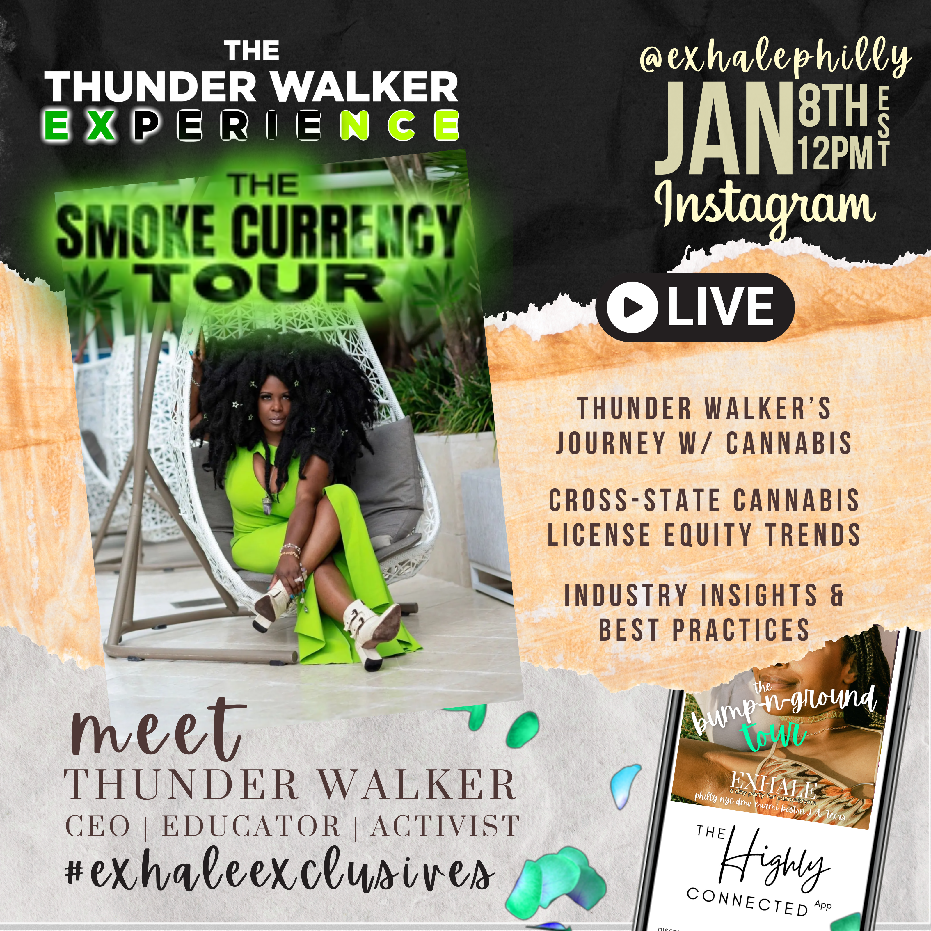Smoke Currency Tour Thunder Walker LIVE on EXHALE Philly
